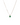Elegant gold-plated necklace with radiant green cubic zirconia. A timeless piece for luck, success, and graceful confidence.