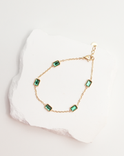 Green Cubic Zirconia Bracelet