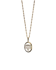 Vintage Zodiac Pendant Necklace