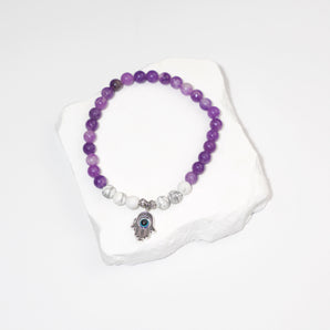 Crown Chakra / Sahasrara / Natural Stone / Purple Mica Beads / Natural Loose Round Beads / Light Purple Lepidolite Jasper / Crystal Energy Stone / Healing Power / Matte Stone
