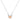 3.88Ct Rhodium Reversible Peach CZ Reindeer Pendant